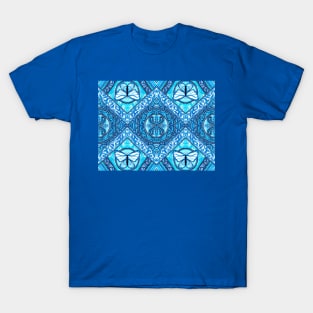 Blue Butterfly Mandala T-Shirt